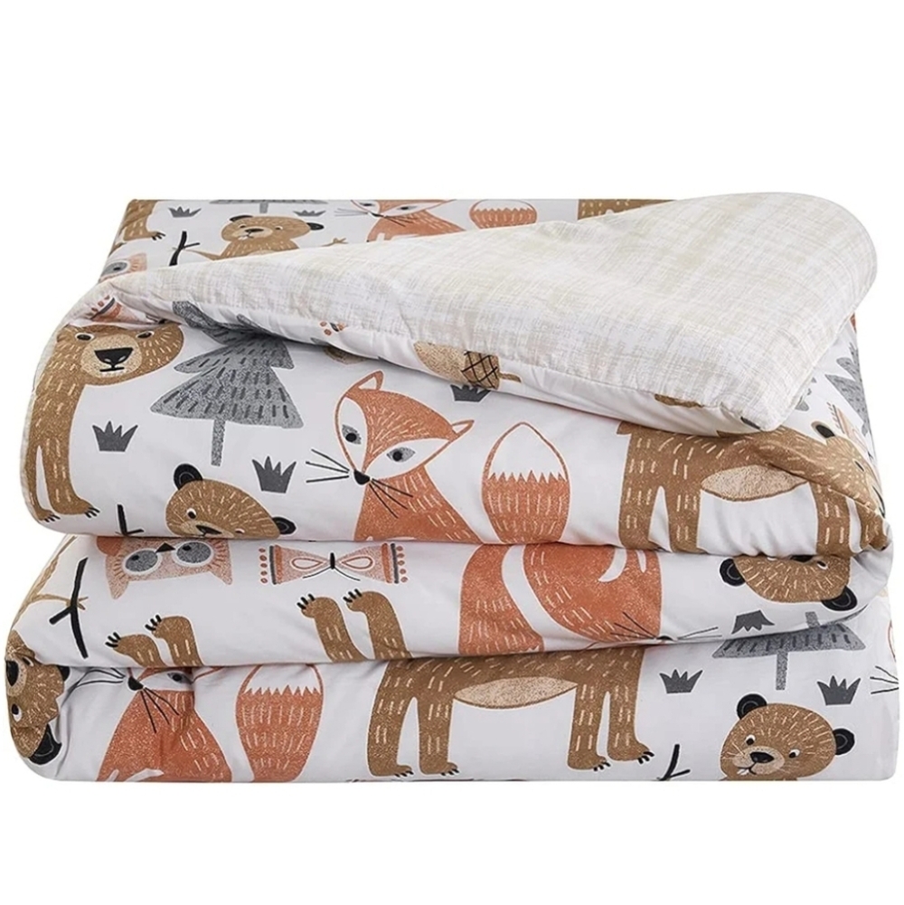 Twin Littler Campers Reversible 2 Pieces Bedding Comforter Set
